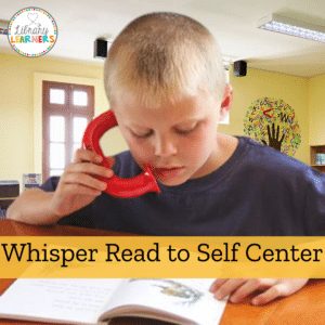 boy student at whisper reading center 