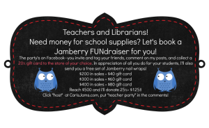 Teacher Librarian Fundraiser