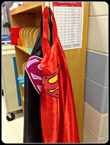 Superhero Capes in Library