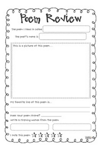 poetry review printable