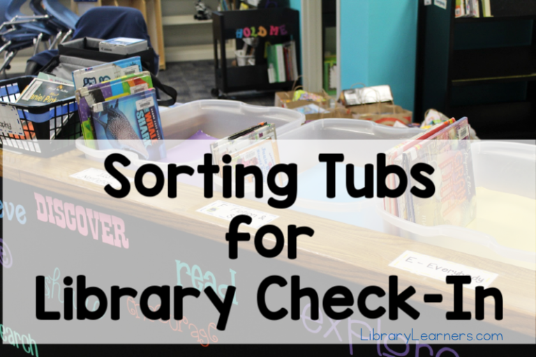 Sorting Tubs for Library Check-In