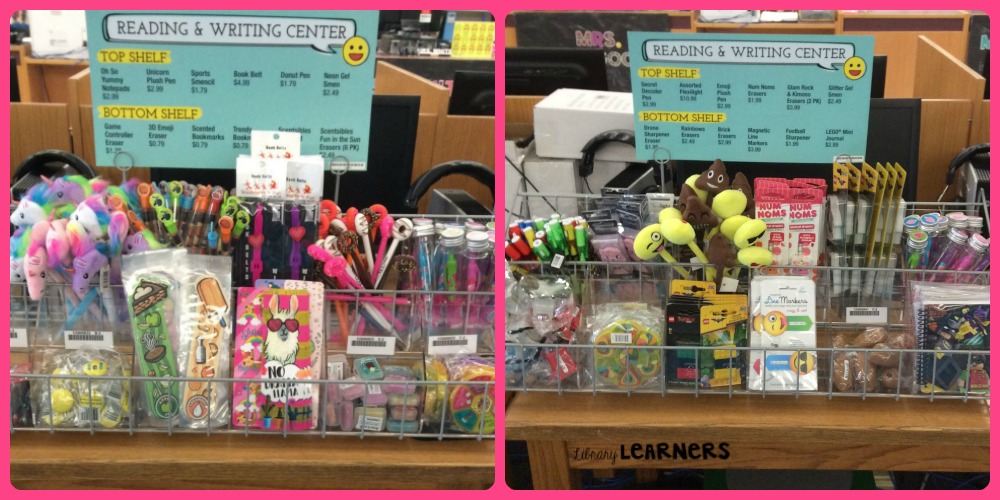 school supplies for sale at Follett Book Fair