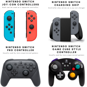 Nintendo video game controllers
