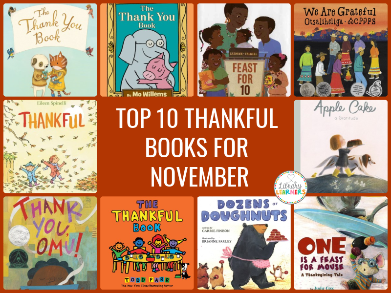Top 10 Thankful Books for November