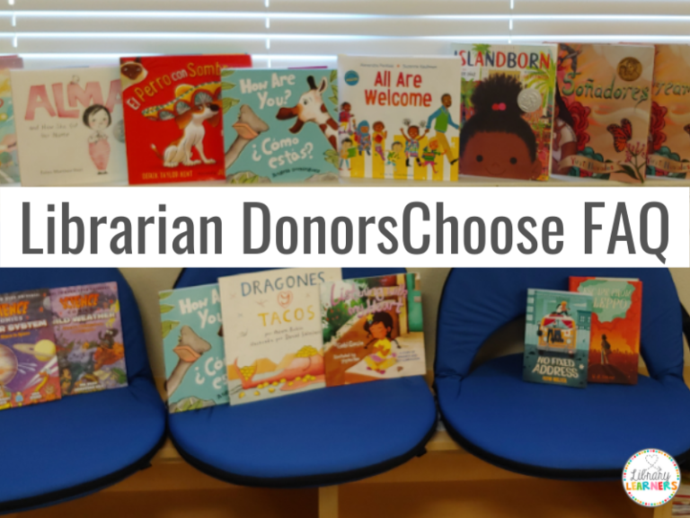 librarian donorschoose FAQ