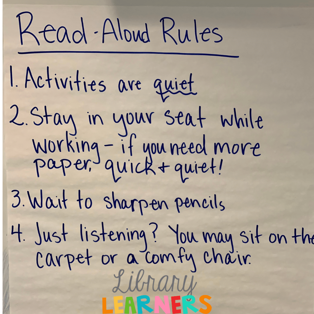 chapter book read-aloud rules