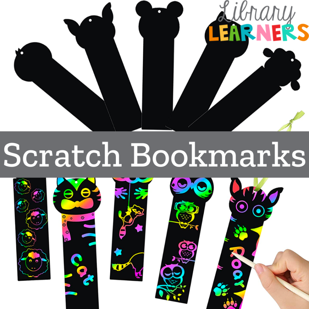rainbow scratch off bookmarks for school library