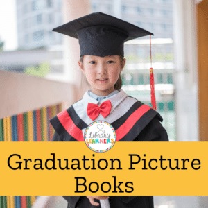 graduation picture books with image of child in graduation cap and gown