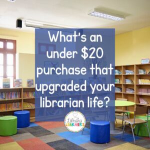 Upgrade your school librarian life with photo of school library in background