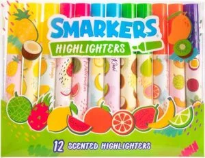 Scented highlighters for poetry activity.